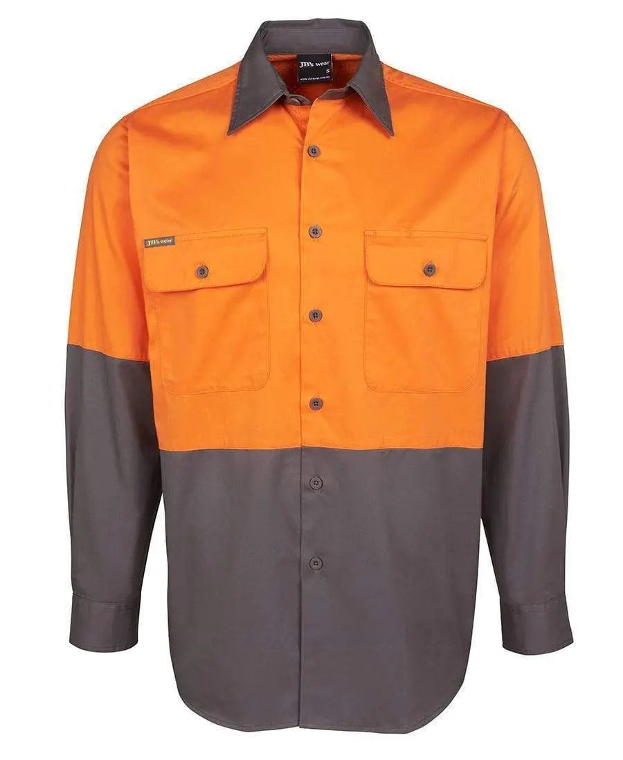 JB'S Hi-Vis Long Sleeve Shirt 6HWSL Metro Workwear.